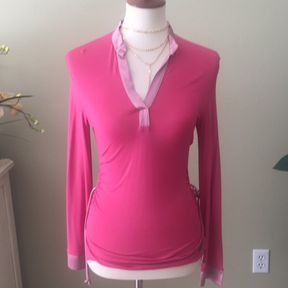 Stunning pink Prada dress shirt xs